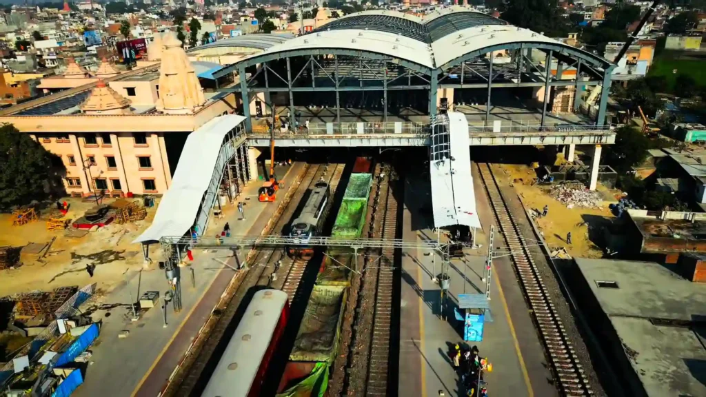 Ayodhya Dhm juncxtion Drone View
